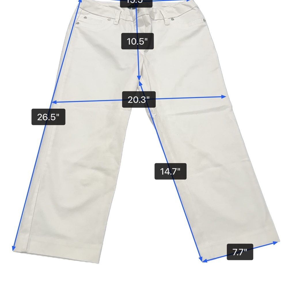 Zac & Rachel White Wide-Leg Cropped Jeans - Picture 3 of 3